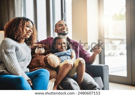 Similar – Image, Stock Photo Father shows daughter the world and points in one direction