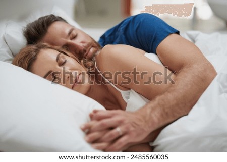 Similar – Image, Stock Photo Romantic couple cuddling in blanket on terrace