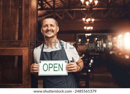 Similar – Image, Stock Photo Entrance to the beer garden and restaurant Prater Biergarten Berlin