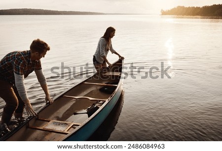 Similar – Image, Stock Photo Living by the water Water