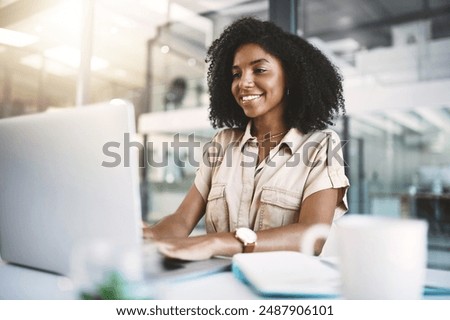 Woman working with computer from home
