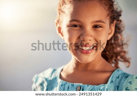 Image, Stock Photo Portrait of girl with her trendy sweater over her head having fun. Woman with tied hair, cold, hiding under her pink sweater. Fashion photo.