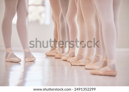 Similar – Foto Bild Ballerinas Füße tanzen auf Ballettschuhen mit verschiedenen Farben.