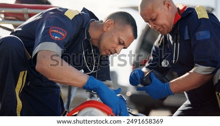 Similar – Image, Stock Photo traffic check Street