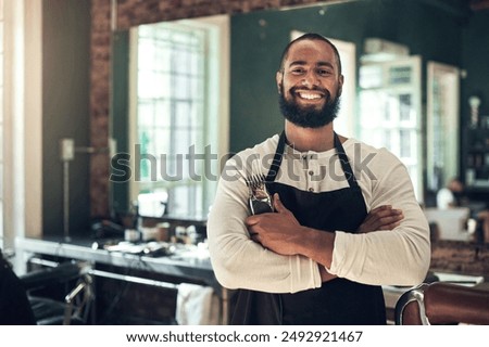 Similar – Foto Bild Friseur in einem Friseursalon