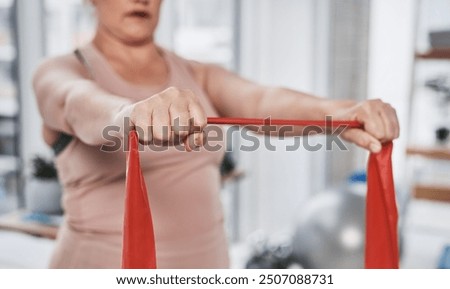 Similar – Image, Stock Photo Anonymous woman stretching body in seated forward bend position