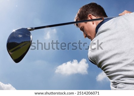 Similar – Image, Stock Photo Attention golfer