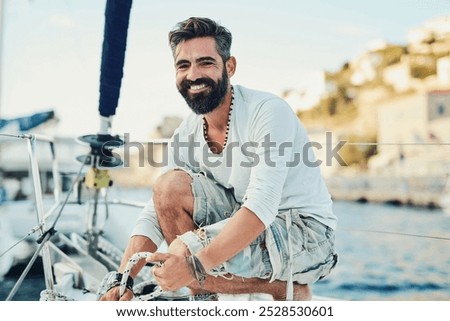 Similar – Image, Stock Photo #AS# Sailing trip break?