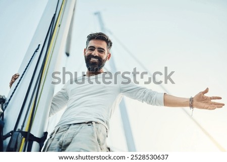 Similar – Image, Stock Photo #AS# Sailing trip break?