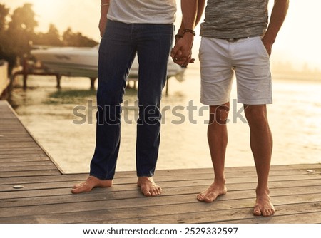 Similar – Image, Stock Photo Gay couple in a romantic moment outdoors
