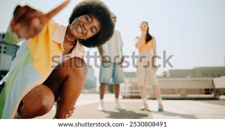 Similar – Image, Stock Photo Young female moving in new apartment