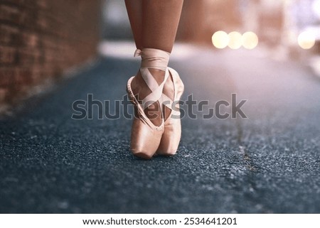 Similar – Image, Stock Photo Ballet Training Elegant