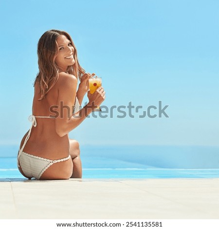 Similar – Image, Stock Photo Woman in summer Feminine