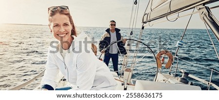 Similar – Image, Stock Photo #AS# Sailing trip break?