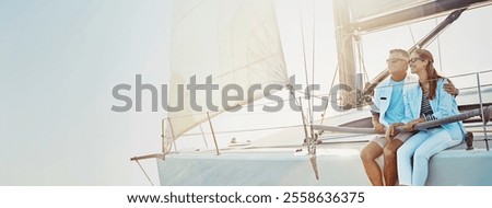 Similar – Image, Stock Photo #AS# Sailing trip break?