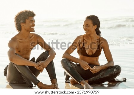 Similar – Image, Stock Photo #AS# Surfer after surfing