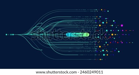 Similar – Image, Stock Photo Digital data on computer screen. Green numbers and letters. Digital background. Data security and protection. Data in database