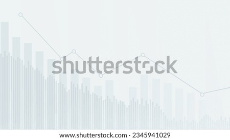  Futuristic decrease down graph chart digital transformation abstract technology background. Big data and business growth currency stock and investment economy. Vector illustration 