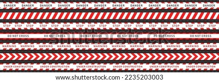 Image, Stock Photo Crime scene I big opening in chain link fence and blue sky with deco cloud / see through / breakthrough