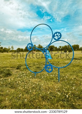 Similar – Image, Stock Photo Playing field circle within a circle