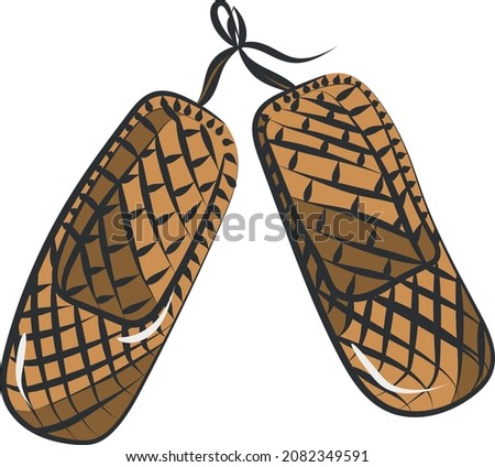 Bast shoes are a traditional Russian braided bast shoe, covering only the foot