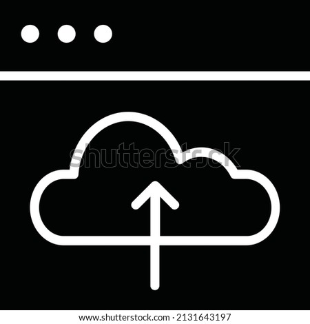 Cloud Icon. Programming Sign And Symbol. Code symbol for your web site design, logo, app, UI.