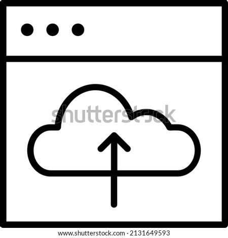 Cloud Icon. Programming Sign And Symbol. Code symbol for your web site design, logo, app, UI.