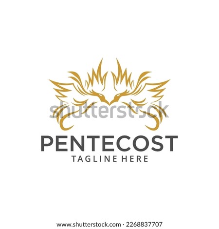 Pentecost logo with a bird and a phoenix