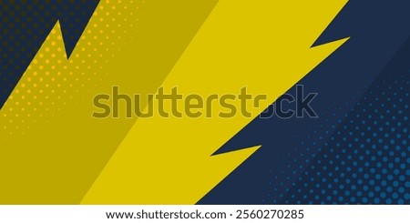 Abstract color background divided by diagonal. Vector illustration, The background is divided into two colors with halftone dots.	