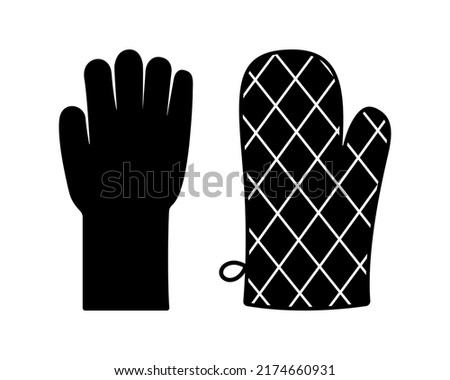 Oven glove Heat protective mitten Barbecue mitt BBQ gloves Grill accessories