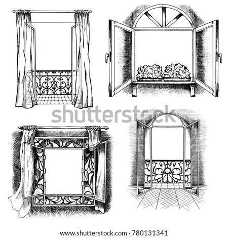 Window Frame Drawing At Getdrawings Free Download