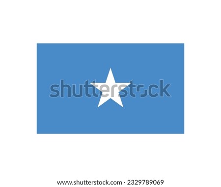 National Flag of Somalia in a Flat Style, Happy Somalia Independence day, Somalia Independence day, Flat National Flag of Somalia, 1st July, 1 July, National day, Independence Day, Vector Eps