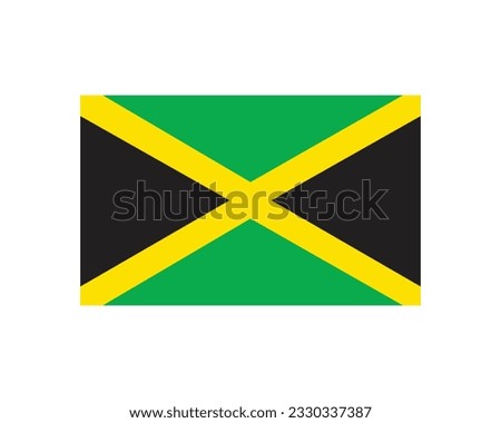 Happy Independence day Jamaica, Jamaica Independence day, Jamaica, National Flag of Jamaica, 6th August, 6 August, National Day, Independence Day, National Flag Object Icon Symbol Flat Simple Symbol