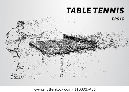 Particle table tennis. Table tennis consists of circles and dots