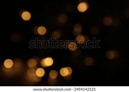 Similar – Image, Stock Photo yellow bokeh bright lights pattern background at night, round shape golden lights as Christmas holidays festive backdrop