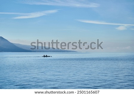 Similar – Foto Bild Alpenpanorama bei Nachtanbruch