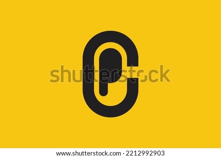 CP logo Minimal symbol. PC letter icon on luxury background. PC monogram initials letter logo idea. CP logo and Professional variety letter symbol on black background.