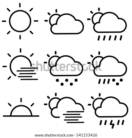 30 Weather Forecast Icons Vector | Download Free Vector Art | Free-Vectors
