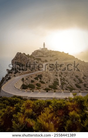 Similar – Image, Stock Photo Winding Road of Palma de Mallorca, Spain