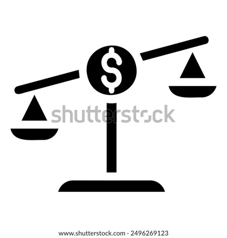 The image depicts a scale with a dollar sign on one side and a symbol of justice on the other, representing the potential conflict between financial gain and ethical considerations.