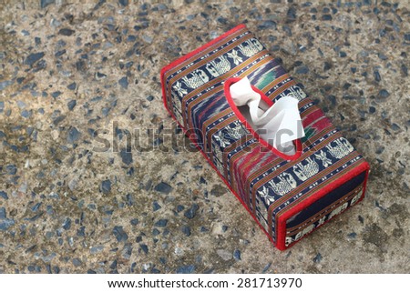 Tissue box Elephant is the symbol of Thailand.