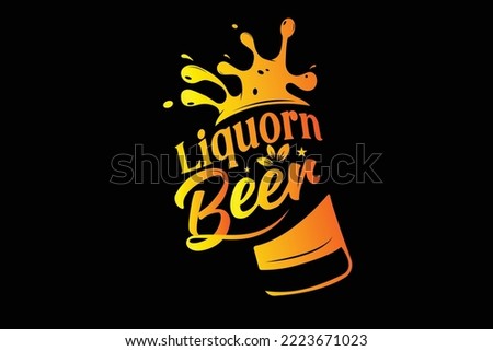 liquor and beer store front banner, poster , logo design template.beer shop banner.