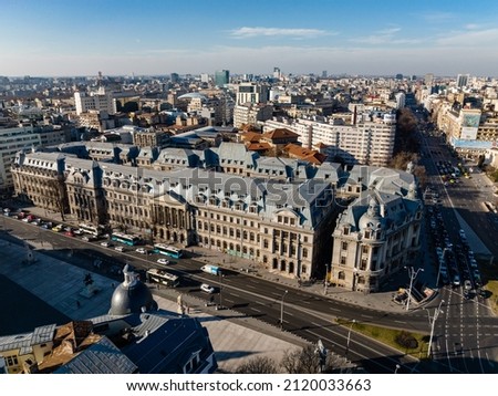Aerial view of a city on a sunny day Imagine de stoc © 