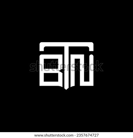 BTN abstract monogram logo design. BTN monogram, minimalist, triangle, hexagon, unique modern flat abstract logo design
