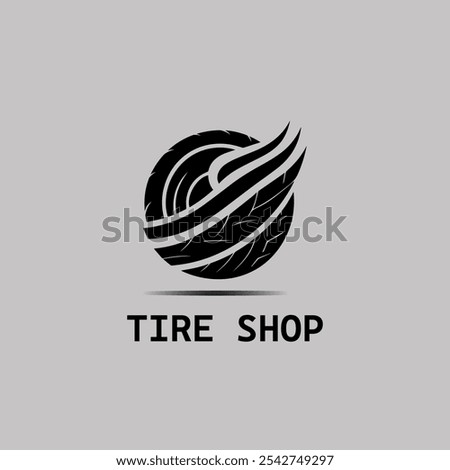 Creative tire logo, tire store logo design vector illustration.