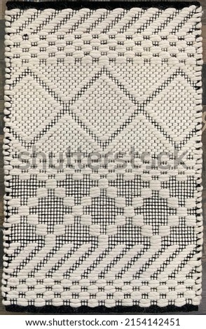 Hand Woven Geometric Modern Wool Area Rug. Stock fotó © 