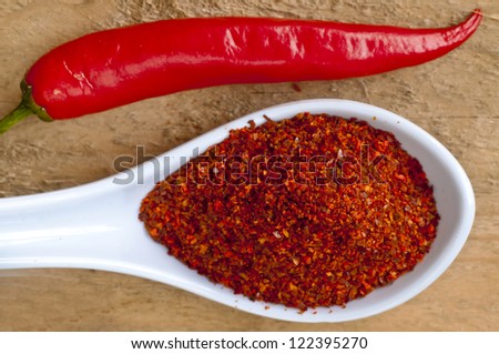 Chili Cayenne with chili powder