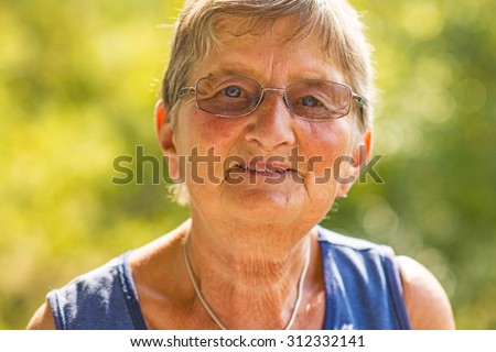 Grandma smiles