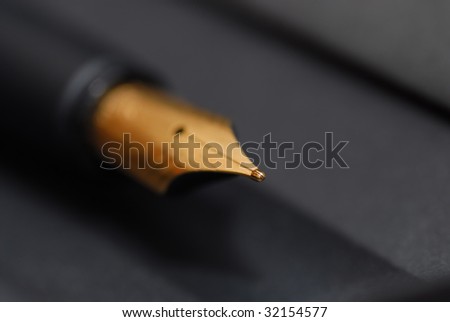 Macro shot of a pen tip