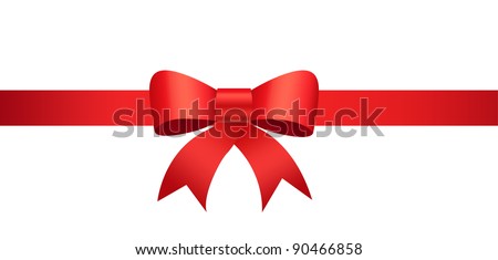 Beautiful ribbon on gift box. Perfect for promotional items, christmas & seasons greetings.